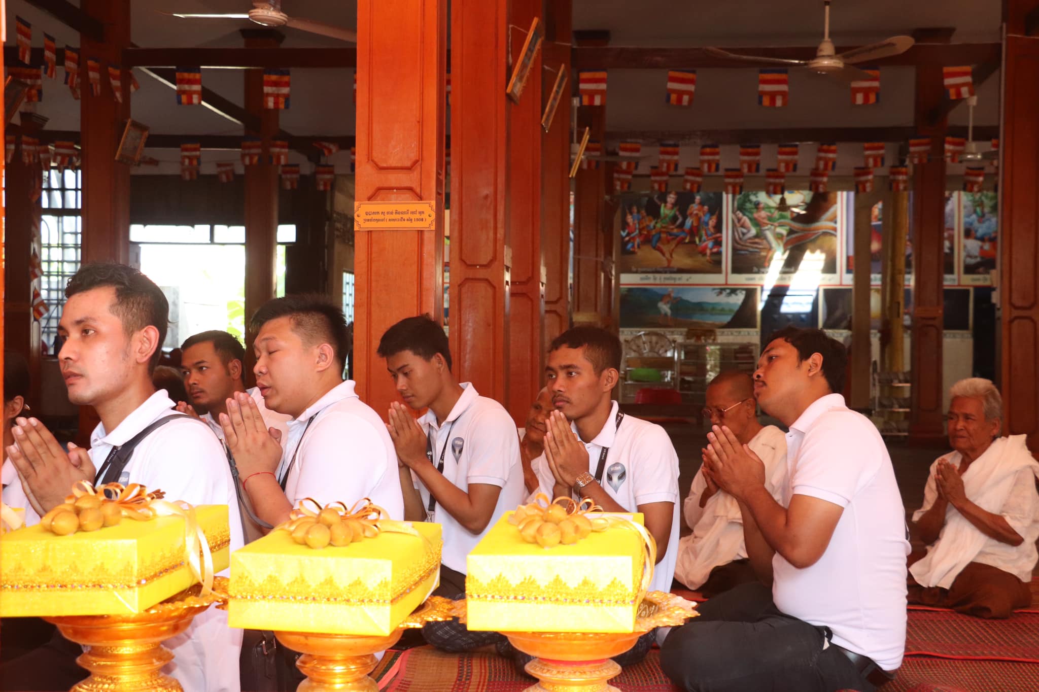 VP. Start Team visits Monks at Pagoda